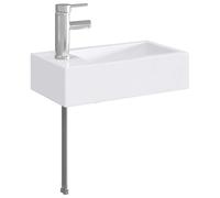 Bathroom Sink with Faucet and Drain Ceramic Wash Basin Modern Fixture vidaXL