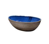 Bathroom Sinks Ceramic Bathroom Sink, 51 * 38 * 15cm Above Counter Porcelain Vessel with Faucet and Drain Set