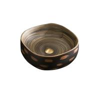 Bathroom Sinks Retro Simple Bathroom Wash Basin Courtyard Balcony with Faucet and Drain Pipe Set