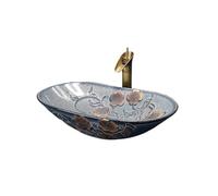 Bathroom Sinks Vintage Ceramic Bathroom Sink Home Decor Balcony Outdoor Wash Basin,58 * 34 13.5cm