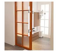 Bathroom Sliding Glass Door Handle - 60/80/100/120/150 Cm Long, Acrylic Clear Crystal Push Pull Bar Handles, for Office/Patio/Kitchen Entry, with Fittings/Rose Gold/Lengt(Silver-Length-80Cm/31.4In)