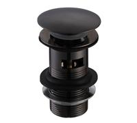 Bathroom Slotted Basin Waste Black Matte