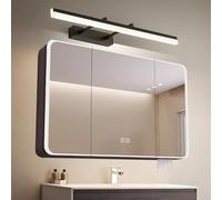 Bathroom smart aluminum alloy cabinet with HD mirror,Wall Mounted medicine cabinet with led lights,Arc type bathroom mirror with storage anti fog,Smart Touch Switch,Beauty mirror back,P,Grey-90*13*70