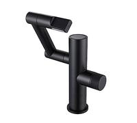 Bathroom Smart Digital Display Robotic Arm Basin Faucet, Black