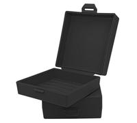 Bathroom Soap Dishes for Dr. Squatch Soap, Square Travel Soap Container with Lid, Portable Bar Soap Holder for Shower Soap Dish Box for Traveling Camping Outdoor Elimeta (2pack Black)