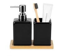 Bathroom Soap Dispenser Set Bathroom Accessory with Toothbrush Holder