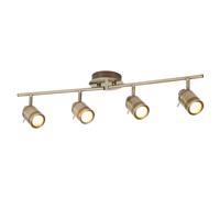 Bathroom Split Lightbar with 4 Spotlights Antique Brass Antique Brass