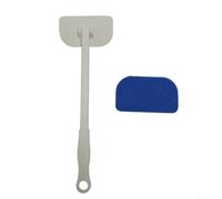 Bathroom sponge brush with ladder design for bathtub cleaning, wall tile scrubber with ergonomic handle for floors and glass surfaces, and easy to rinse (A)