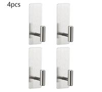 Bathroom Steel Hook Self Adhesive Towel Bar Multi-Functional Strong for Living No-Nail A2z3 Adhesive Hooks Room