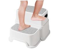 Bathroom Stool for Toddlers,2 Step Stool with Portable Handles for Toilet Potty Training, Bathroom, Kitchen Toddler Bathroom Step Stool