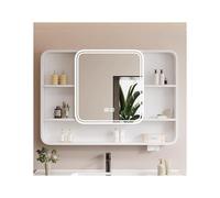 Bathroom Storage Cabinet with LED Lighting Waterproof & Moisture Resistant Large Space Divided Compartments Easy Assembly 90cm (35.4in) - Stylish and Functional Solution