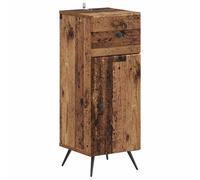 Bathroom Storage Cainet with Drawer BREDA Engineered Wood Cabinet Slim vidaXL