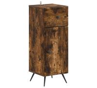 Bathroom Storage Cainet with Drawer BREDA Engineered Wood Cabinet Slim vidaXL