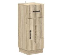 Bathroom Storage Cainet with Drawer HOORN Engineered Wood Cabinet Slim vidaXL