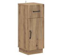 Bathroom Storage Cainet with Drawer HOORN Engineered Wood Cabinet Slim vidaXL