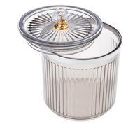 Bathroom Storage Jar For Cotton Balls Makeup Pads Makeup Accessories Holder With Protective Lid Toothpick Dispenser Bedroom Organizer