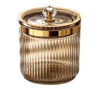 Bathroom Storage Jar For Cotton Balls Makeup Pads Makeup Accessories Holder With Protective Lid Toothpick Dispenser Bedroom Organizer