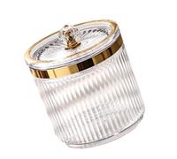 Bathroom Storage Jar For Cotton Balls Makeup Pads Makeup Accessories Holder With Protective Lid Toothpick Dispenser Bedroom Organizer
