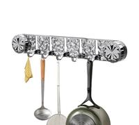 Bathroom Suction Cup Hook Rack, 5 Hook Non-Slip Heavy Duty Towel Hanger, Portable Wall Organizer for Apartments Homes Dorms, Multi-Purpose Closet Kitchen Laundry Shower Accessory for Towels and Clothe