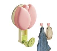 Bathroom Suction Cup Hooks, Cute Flowers, Decorative, Multiple Use, Cartoon Drill-Free Hooks, for Showers, Kitchens, Tiles, Walls, , Glass Doors, Entryways, Offices and Mirror Glass