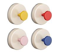 Bathroom Suction Hooks - Suction Cup Hooks For Shower | Bath Towel Hanger | 4pc Towel Rack For Bathroom | Removable Coat Rack For Outdoor Kitchen Shower