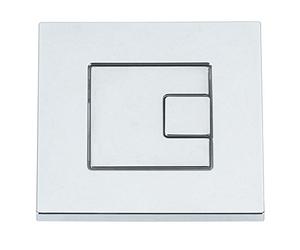 Bathroom Supastore Silver Toilet Tavistock Square Dual Flush Chrome SQFB 71mm x 71mm Porcelain Pneumatic Dual Flush