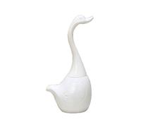 Bathroom Swan Shape Toilet Bowel Brush and Holder Decorative Full-Closed Toilet