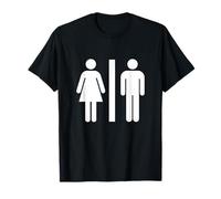Bathroom Symbol Pictogram Design | The Symbol for WC T-Shirt