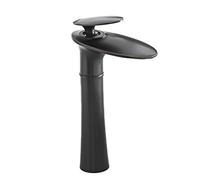 Bathroom Tall Basin Faucet Waterfall Sink Mixer Tap Single Handle Single Hole Brass Widespread Counter top Lavatory faucets, Modern & Vintage & high & Low Available Styles,C,2