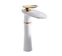 Bathroom Tall Basin Faucet Waterfall Sink Mixer Tap Single Handle Single Hole Brass Widespread Counter top Lavatory faucets, Modern & Vintage & high & Low Available Styles,D,2