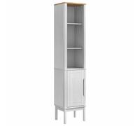 vidaXL Bathroom Tall Cabinet FLORO Wax Brown 35 x 30 x 160 cm