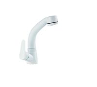 Bathroom tap, Retractable Lift Basin Faucet with Flexible Pull-Out Sprayer(White)
