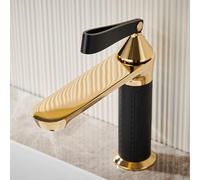 Bathroom Tap - Single Lever Basin Mixer Tap with Premium Ceramic Cartridge, Brass Material, G1/2 Adaptor & Hot/Cold Water, Suitable for Lavatory, Cloakroom & WC