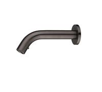 Bathroom Taps Touchless Bathroom Sink Faucet Cold and Hot Water Automatic Motion Sensor Basin Tap Mixer with Mixing Valve Wall Mounted(Grey 245mm)