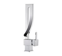 Bathroom Taps Waterfall, Hot and Cold Single Hole Taps for Bathroom Basin, Brass Single Lever Tap,Chrome