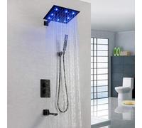 Bathroom Thermostat Shower System, Shower Faucet Bathroom Sink Faucet - Contemporary Painting Wall Mounted Brass Valve Bathroom Shower Mixer Set The Hotel Bathroom