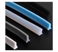 Bathroom threshold, Bathroom Collapsible Retaining Strip, Waterproof Self-Adhesive Shower Sealing, Bendable Silicone Water Blockin(Grijs,1m/39 inch)