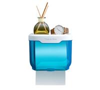 Bathroom Tissue Box with Wall Mounted Holder, A B