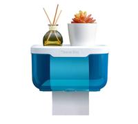 Bathroom Tissue Box with Wall Mounted Holder, C D