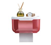 Bathroom Tissue Box with Wall Mounted Holder, I J