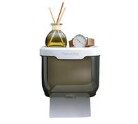 Bathroom Tissue Box with Wall Mounted Holder, K L