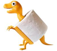 Bathroom Tissue Holder - Dinosaur Toilet Paper Shelf, No Drilling Decorative Fixture, Setup, Novelty Gear for Home Kitchen Living Room Bathroom Decor Routine Use
