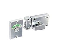 BATHROOM / TOILET INDICATOR DOOR BOLT VACANT / ENGAGED LOCK - POLISHED CHROME (B2947)