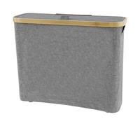Bathroom Toilet Paper Basket Oxford Cloth With Lid Breathable Large Capacity Roll Organizer Dispenser(Grey Small Size)