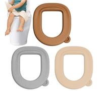 Bathroom Toilet Seat Cover Set, 3-Piece Soft and Warm Toilet Cushion for Home Hotel Apartment, Comfortable Washable Pad for Elderly Bathroom Seat Protection and Restroom Hygiene Convenience
