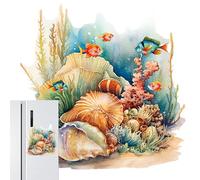 Bathroom Toilet Stickers - Durablle, Strong-Back Underwater World Toilet Lid Decals, Decorative Adhesive | Fun Bathroom Decoration for Hotels Schools Family Bathrooms Shopping