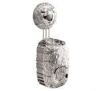 Bathroom toothpaste organizer with built-in squeezer, uses suction technology for secure hold, helps extract remaining product from tubes (transparent)