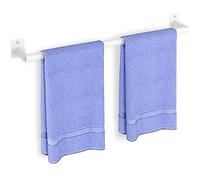 Bathroom Towel Bar, 24 Inch Towel Racks for Bathroom Wall Mounted, Heavy Duty Bath Hand Towel Holder Organizer, Modern Home Decor Towel Rod Bathroom Hardware Accessories, White