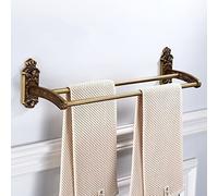 Bathroom Towel Holder Space Aluminum Antique Towel Rack Creative Holder Bathroom Bar Vintage Accessories Compact Bathroom Storage(2bars,30cm)