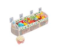 Bathroom Toy Storage, Dinosaur Large Baby Bath Toy Organiser for Toddlers, Quick-Drying Bag with 4 Adhesive Hooks for and Girls on Bathroom, Shower, Bathroom